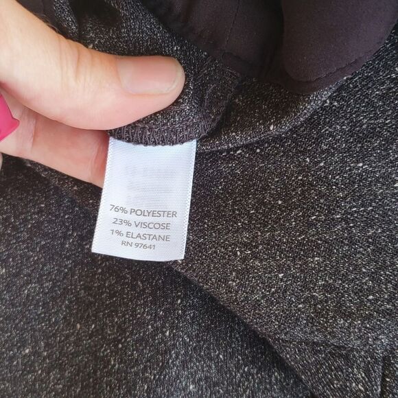 J.Jill Stretch Petite Black Flared Full Skirt - Picture 5 of 8